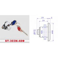 ST-303N-48Φ 險箱鎖、防盜鎖、通道鎖