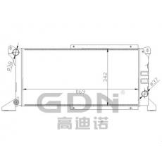 GDN.6.FD.029M-40 福特 鋁質散熱器