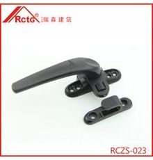 RCZS-023瑞誠歐式大把執(zhí)手 黑色鋁合金單點(diǎn)內(nèi)外開執(zhí)手 門窗配件