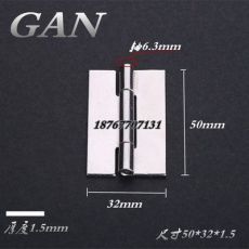 304不銹鋼2寸工業(yè)電柜鉸鏈50*32*1.5無孔焊接機械設(shè)備合頁